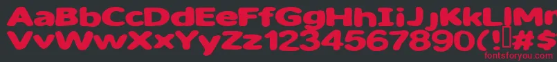 Sweet ffy Font – Red Fonts on Black Background