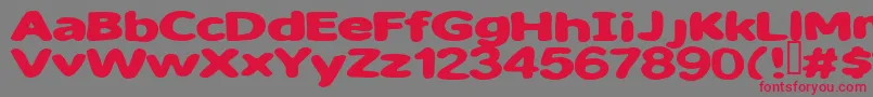 Sweet ffy Font – Red Fonts on Gray Background