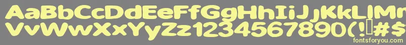 Sweet ffy Font – Yellow Fonts on Gray Background
