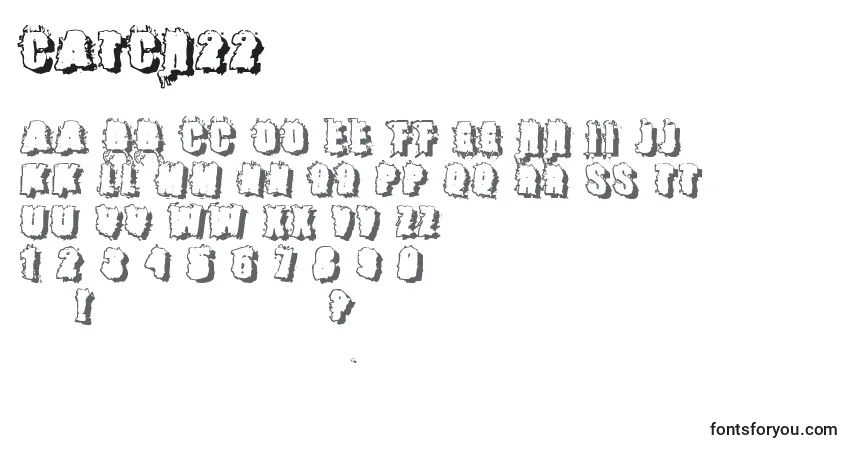 Fuente Catch22 - alfabeto, números, caracteres especiales