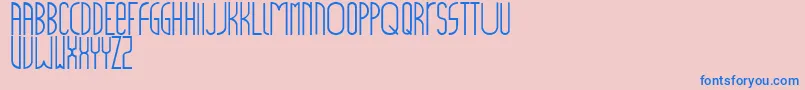 Mainstreet Font – Blue Fonts on Pink Background