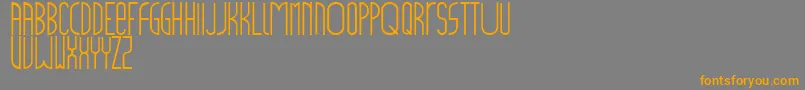 Mainstreet Font – Orange Fonts on Gray Background