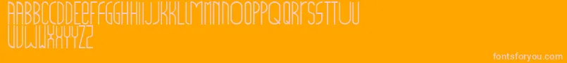 Mainstreet Font – Pink Fonts on Orange Background