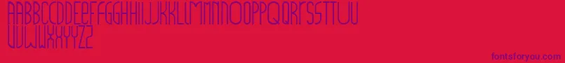 Police Mainstreet – polices violettes sur fond rouge