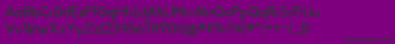 BmdWhenItRains Font – Black Fonts on Purple Background