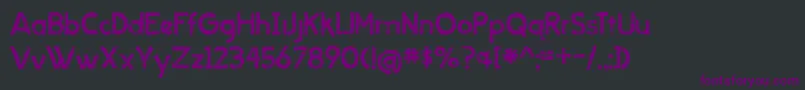 BmdWhenItRains Font – Purple Fonts on Black Background