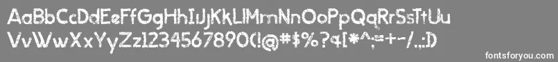 BmdWhenItRains Font – White Fonts on Gray Background