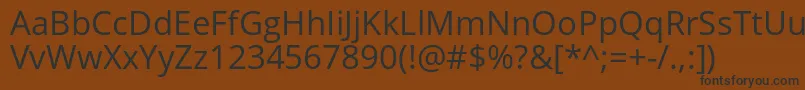 Шрифт OpensansRegular – чёрные шрифты на коричневом фоне