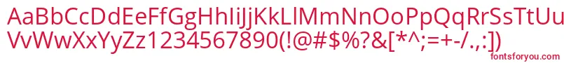 OpensansRegular Font – Red Fonts