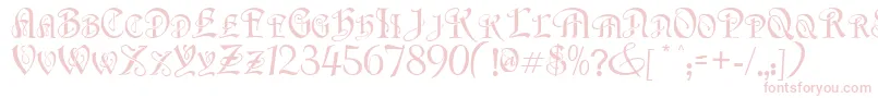 FlapperNormal Font – Pink Fonts on White Background