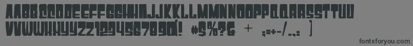 Gyparodyink-Schriftart – Schwarze Schriften auf grauem Hintergrund