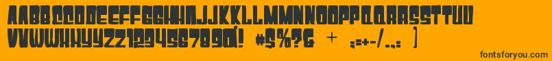 Gyparodyink Font – Black Fonts on Orange Background