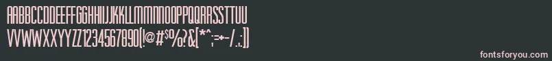 Шрифт AaHigherup – розовые шрифты на чёрном фоне