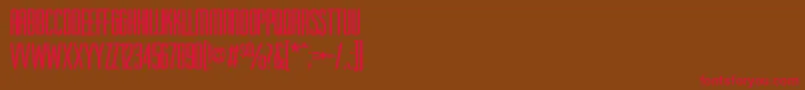 AaHigherup Font – Red Fonts on Brown Background