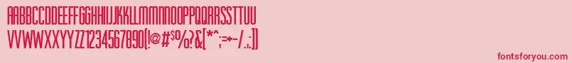 AaHigherup Font – Red Fonts on Pink Background