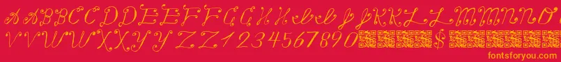 More about Makingalistcheckingittwice Font Makingalistcheckingittwice Font – Orange Fonts on Red Background