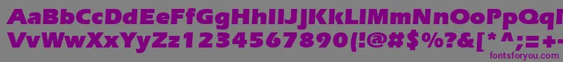 Erieblk2 Font – Purple Fonts on Gray Background