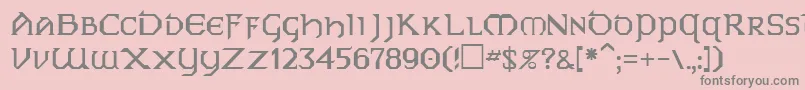 Weitere Informationen zur PhyllisRegular-Schriftart PhyllisRegular-Schriftart – Graue Schriften auf rosa Hintergrund