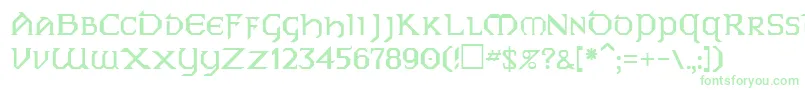 PhyllisRegular-Schriftart – Grüne Schriften auf weißem Hintergrund