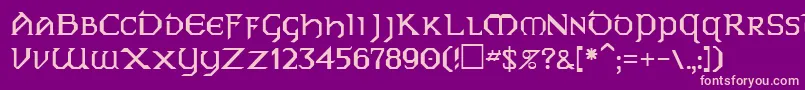 PhyllisRegular Font – Pink Fonts on Purple Background