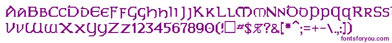 PhyllisRegular Font – Purple Fonts on White Background