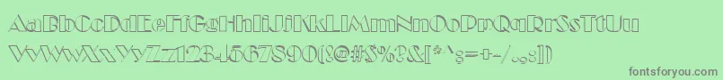 CucchiarellaNormal Font – Gray Fonts on Green Background