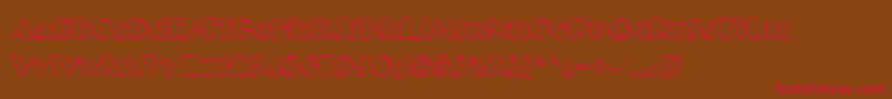 CucchiarellaNormal Font – Red Fonts on Brown Background