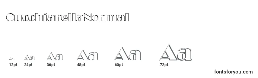 CucchiarellaNormal Font Sizes