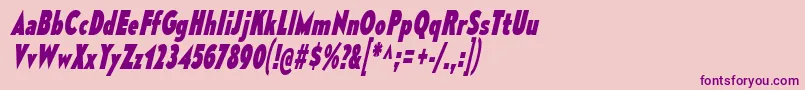 MesmerizeCdEbIt Font – Purple Fonts on Pink Background