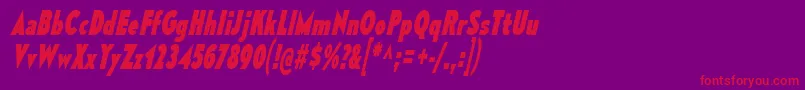 fuente MesmerizeCdEbIt – Fuentes Rojas Sobre Fondo Morado