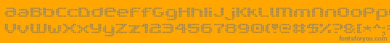 V5prd Font – Gray Fonts on Orange Background