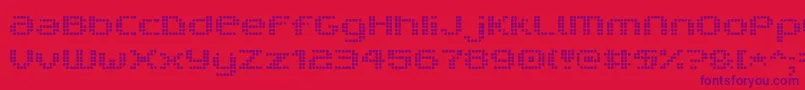 V5prd Font – Purple Fonts on Red Background