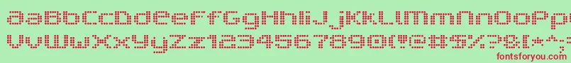 V5prd Font – Red Fonts on Green Background