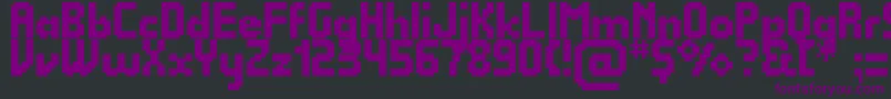 Quadrit Font – Purple Fonts on Black Background