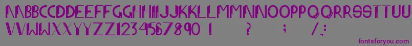 Шрифт Architype – фиолетовые шрифты на сером фоне