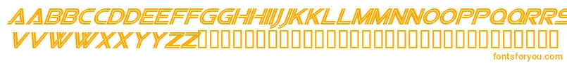 フォントSfvipersquadronItalic – オレンジのフォント