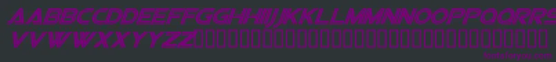 SfvipersquadronItalic Font – Purple Fonts on Black Background