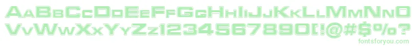 Czcionka FederationStarfleet1 – zielone czcionki