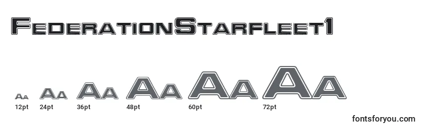 Größen der Schriftart FederationStarfleet1