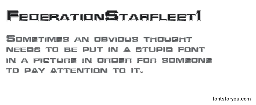 Überblick über die Schriftart FederationStarfleet1