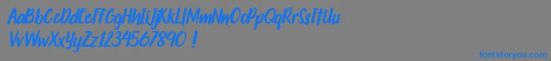 Подробнее о шрифте Travelgoals Шрифт Travelgoals – синие шрифты на сером фоне
