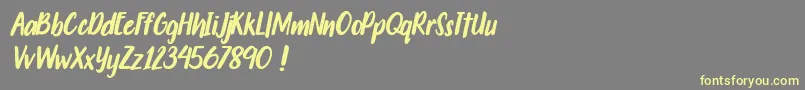 En savoir plus sur la police Travelgoals Police Travelgoals – polices jaunes sur fond gris