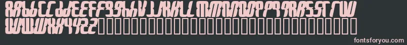 Kewken Font – Pink Fonts on Black Background