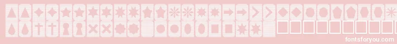 Slatsnthings Font – White Fonts on Pink Background