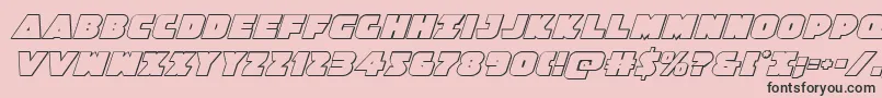 Jedisf3Dital Font – Black Fonts on Pink Background