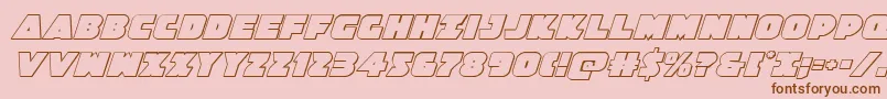 Jedisf3Dital Font – Brown Fonts on Pink Background