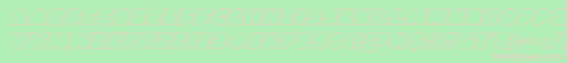 Jedisf3Dital Font – Pink Fonts on Green Background