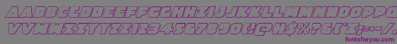 Jedisf3Dital Font – Purple Fonts on Gray Background