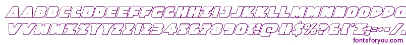 Jedisf3Dital Font – Purple Fonts on White Background