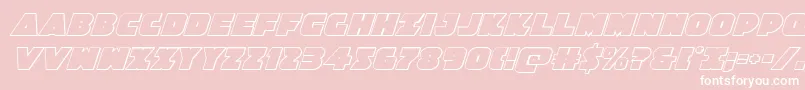 Jedisf3Dital Font – White Fonts on Pink Background